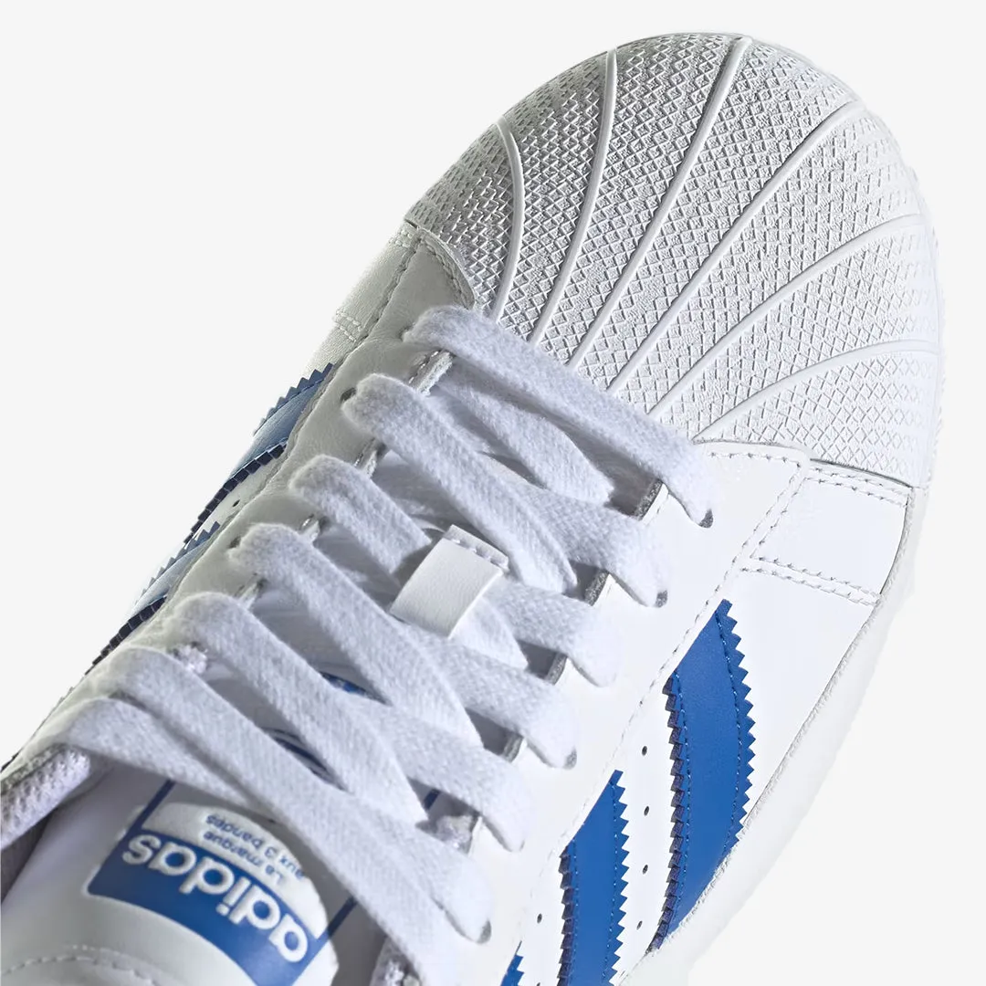 Adidas Originals | SUPERSTAR XLG  { WHITE/BLUE