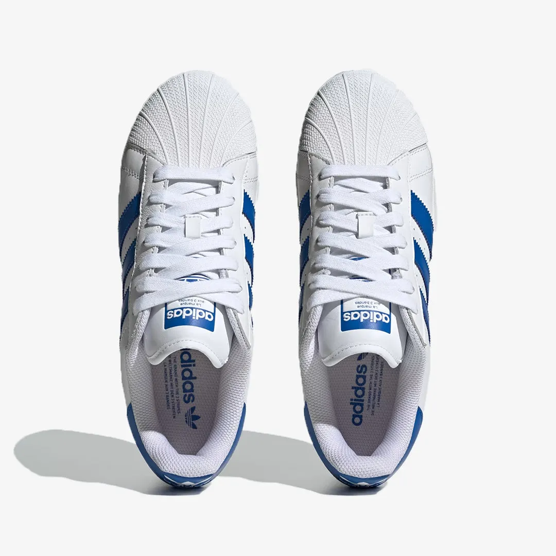 Adidas Originals | SUPERSTAR XLG  { WHITE/BLUE
