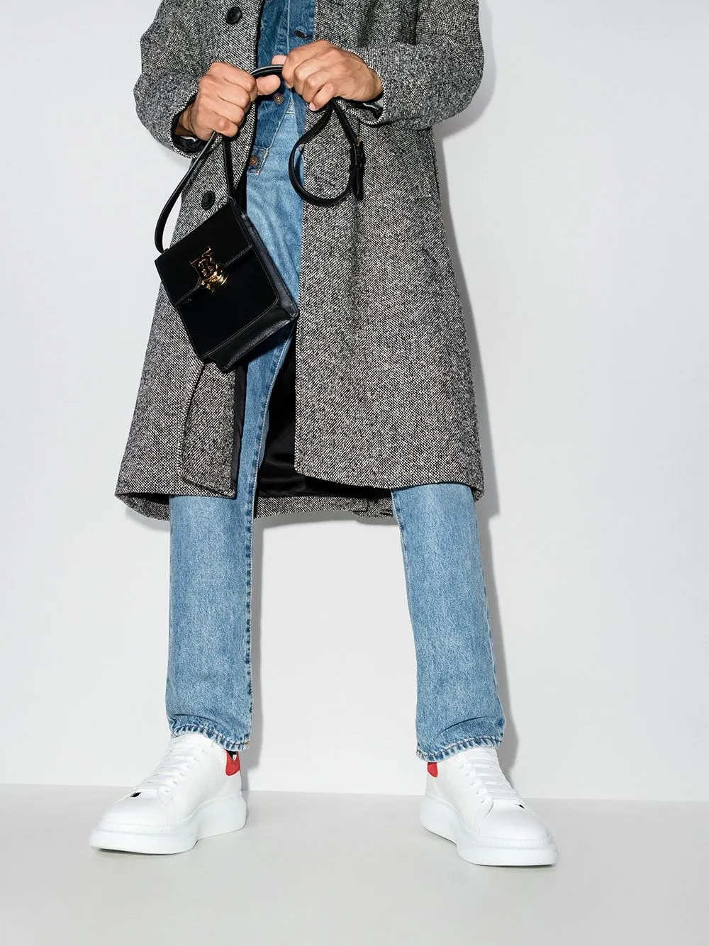 ALEXANDER MCQUEEN oversized sole sneakers White/Red
