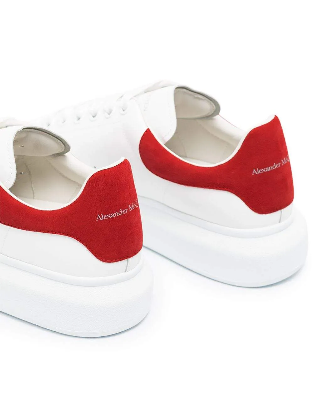 ALEXANDER MCQUEEN oversized sole sneakers White/Red