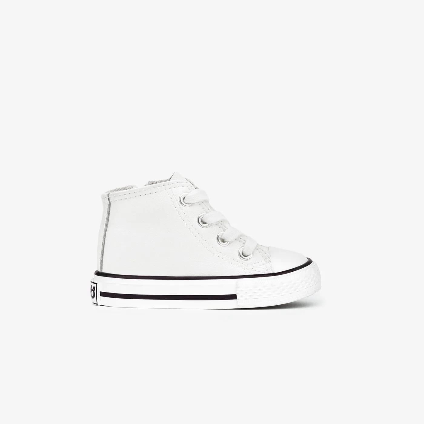 Baby's White Napa Hi-Top Sneakers