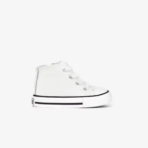 Baby's White Napa Hi-Top Sneakers