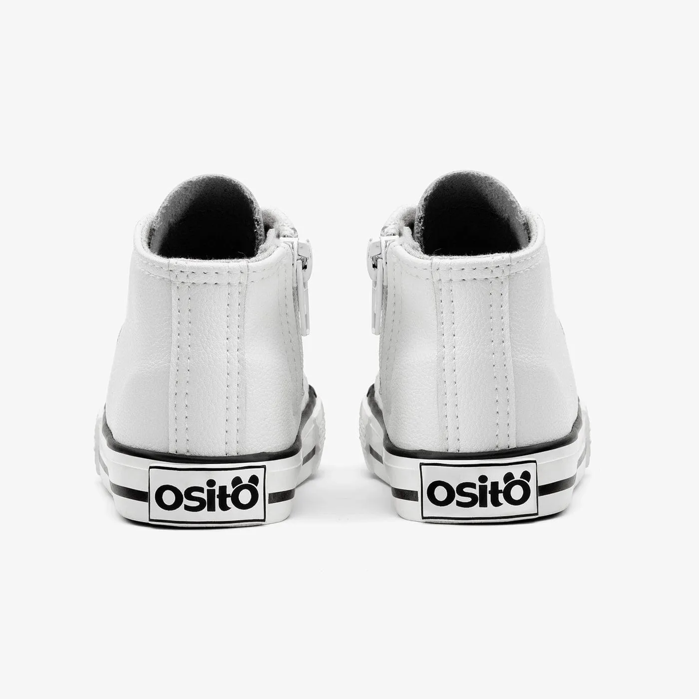 Baby's White Napa Hi-Top Sneakers