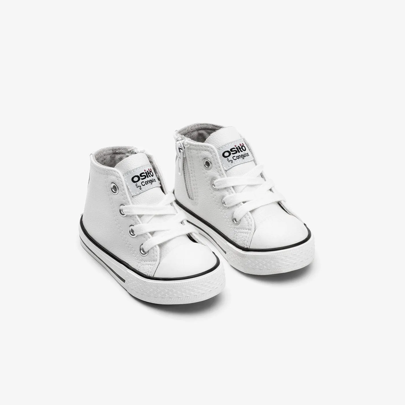 Baby's White Napa Hi-Top Sneakers