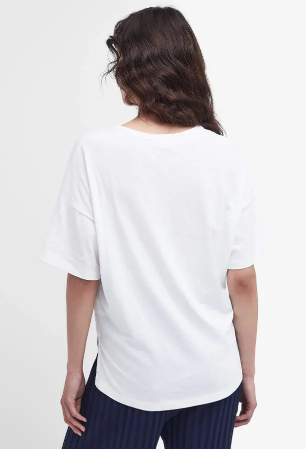 BARBOUR<BR>
Sandfield Floral T-Shirt<BR>
White<BR>