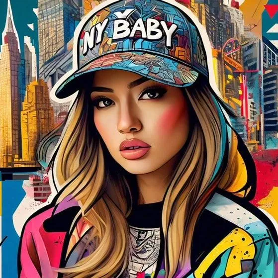 Bold Urban Style NY Baby Streetwear Hat, New York Cap
