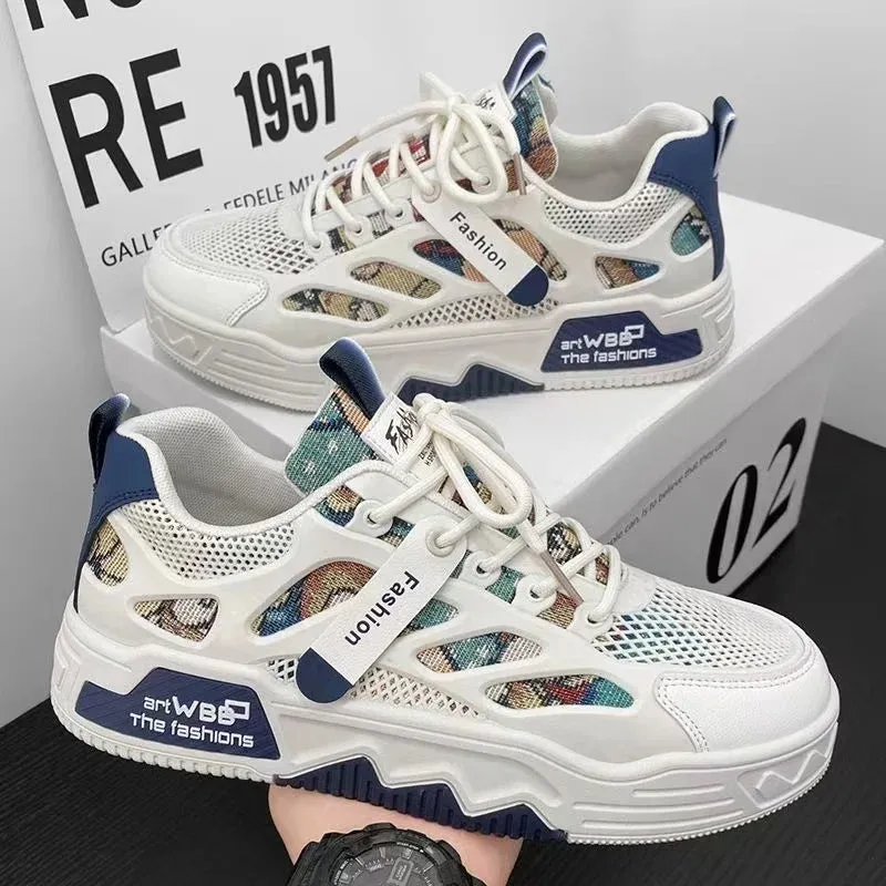 Casual Fashion Leather Sneakers New Skateboard Mens Shoes Outdoor Running Sports shoes Hiking Tennis Platform Luxury footwear