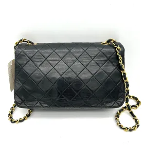 Chanel Quilted Flap Black Crossbody Bag in Lambskin ch88241dr