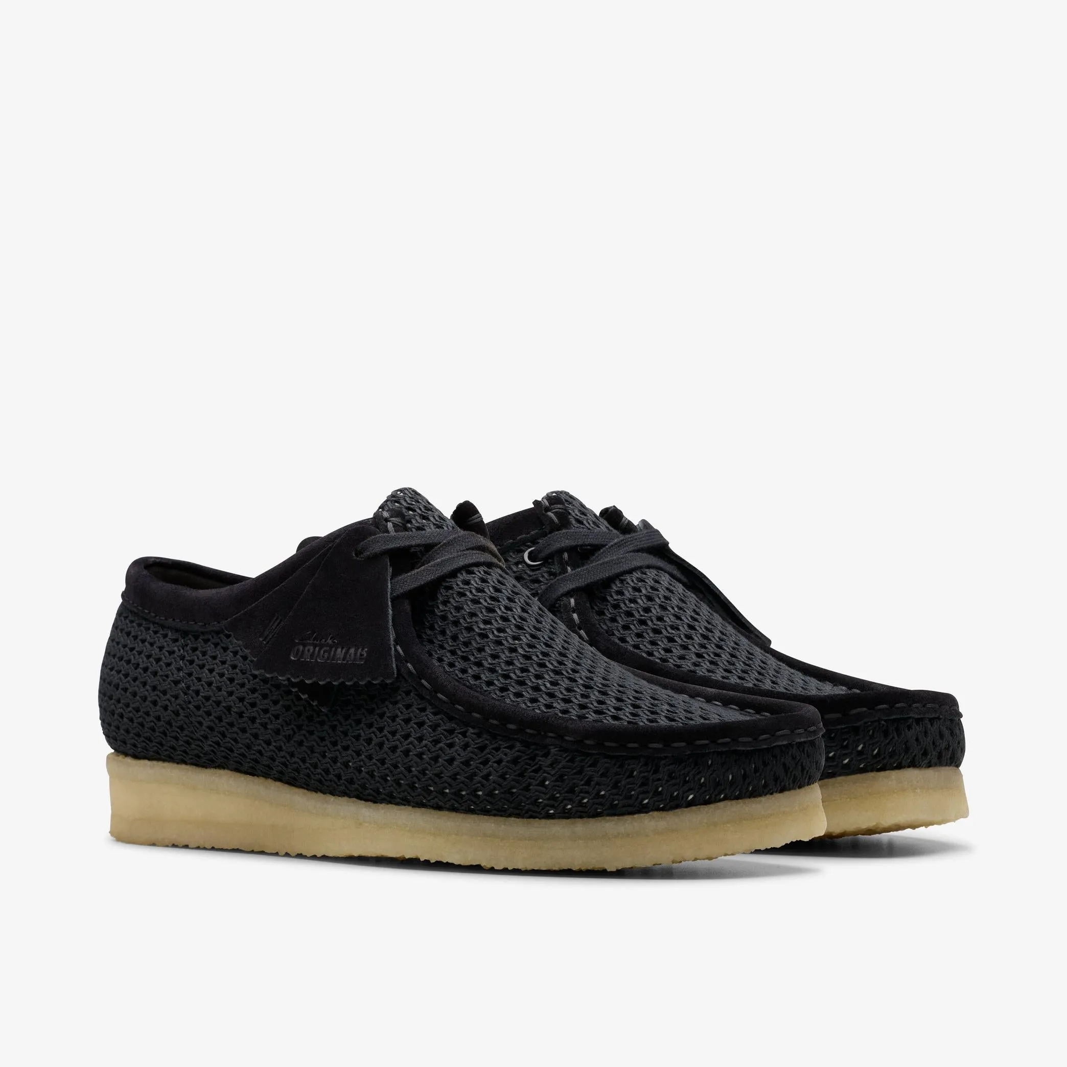 Clarks Originals Wallabee Men’s Black Mesh 26175848