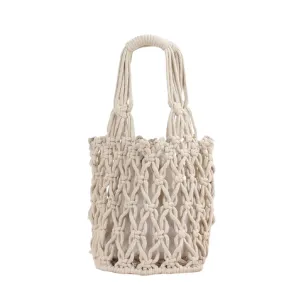 Cotton Woven Bag - Ivory