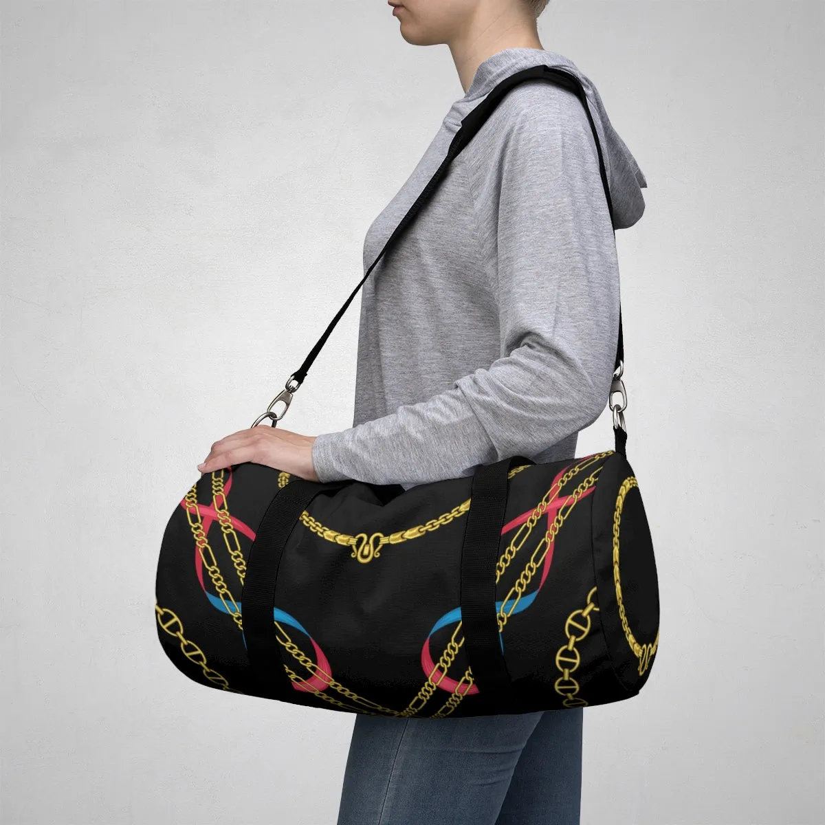 Crossed Chain Duffle Bag