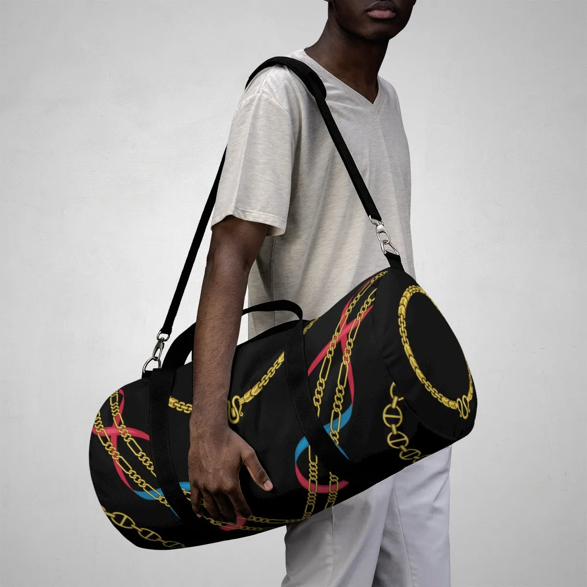 Crossed Chain Duffle Bag