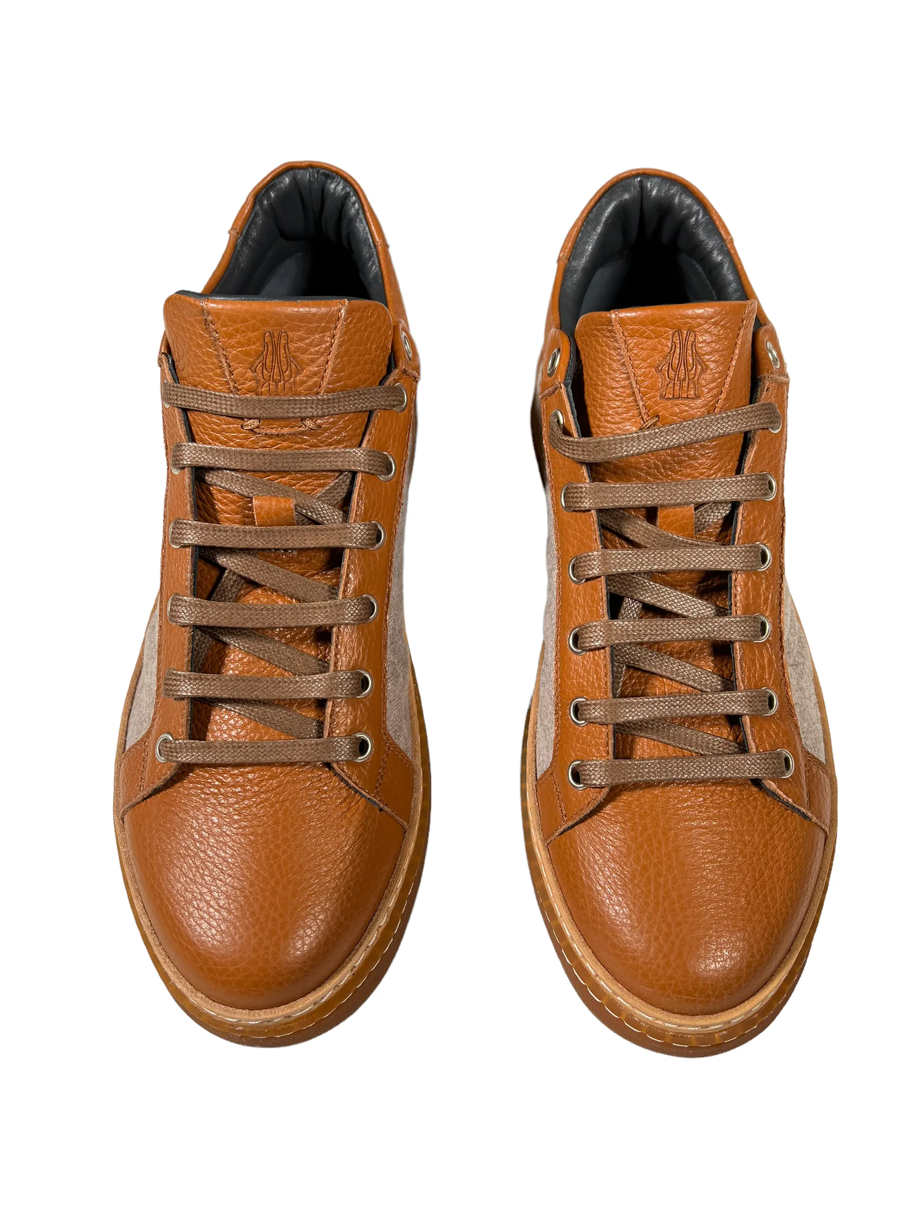 DI BIANCO MEN'S BOXER SNEAKER - BRANDY/GREY