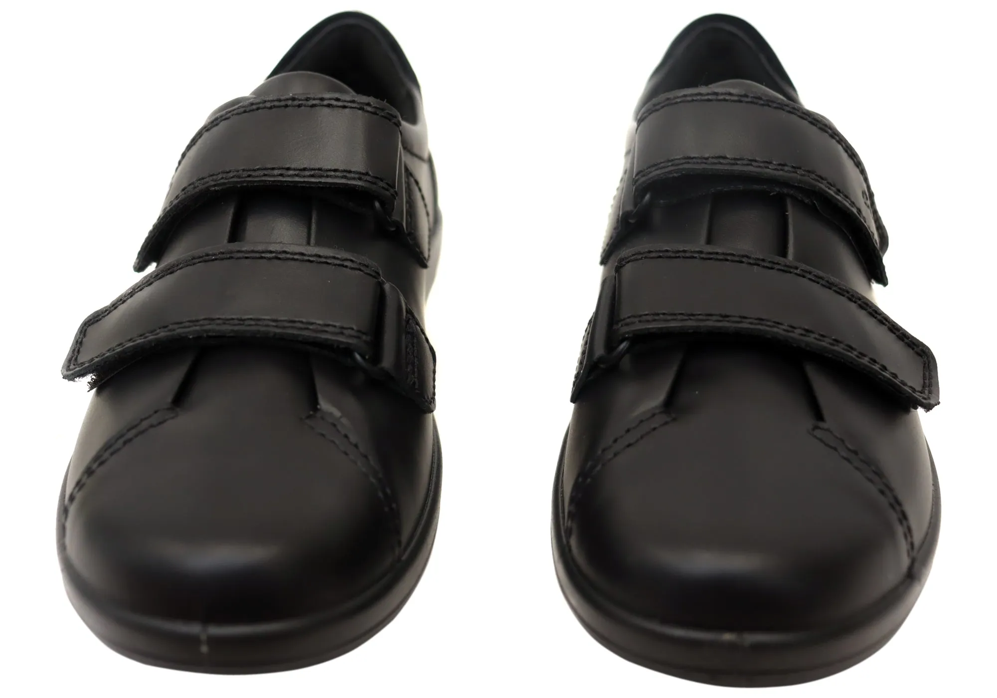 ECCO Soft 2.0 Womens Adjustable Straps Leather Walking Shoes