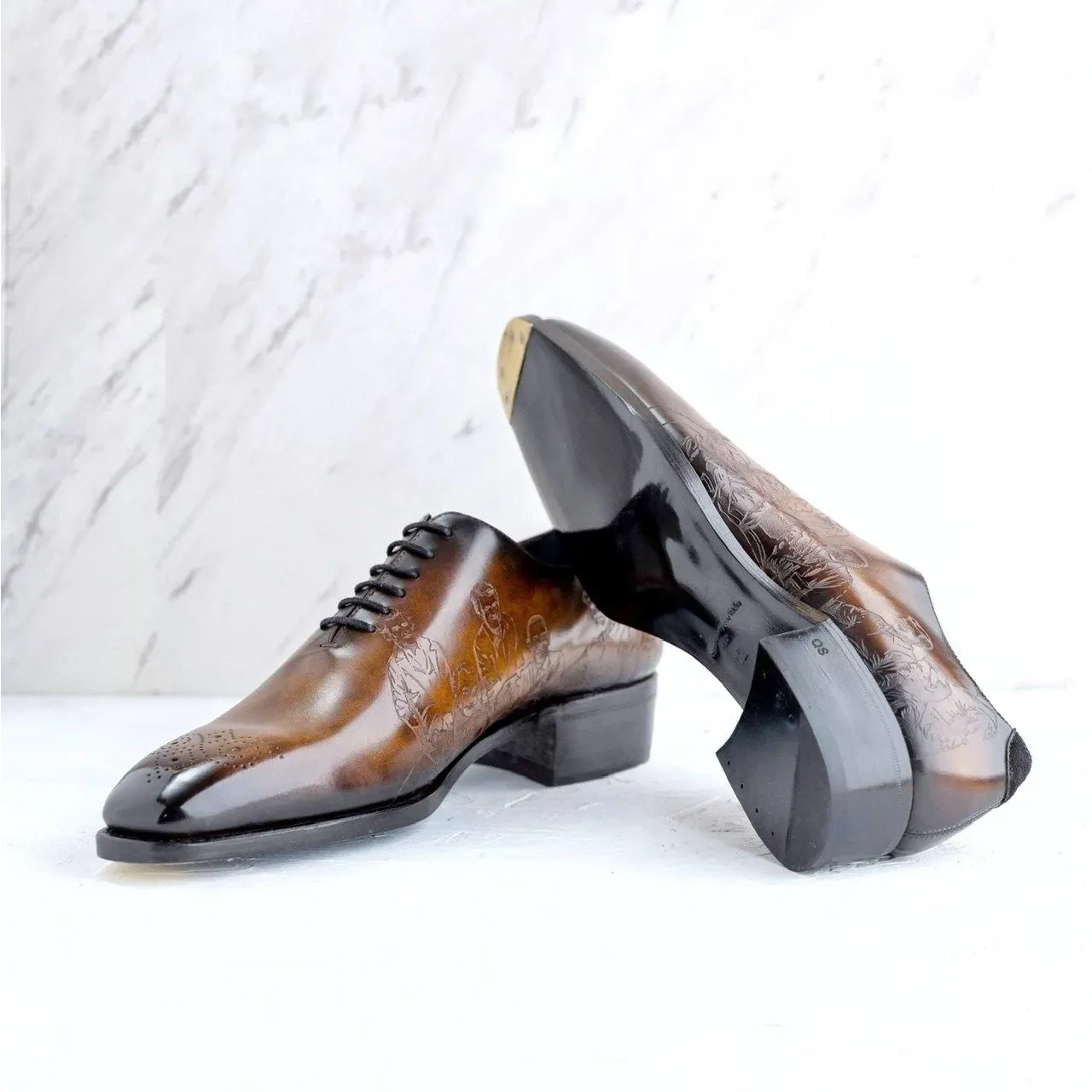 El President Patina Whole cut Shoes