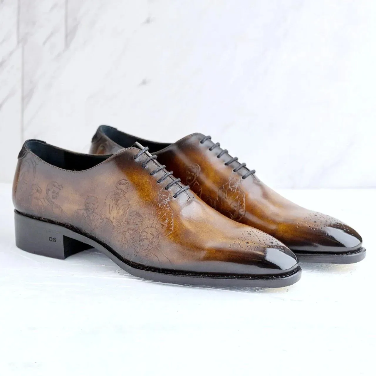 El President Patina Whole cut Shoes