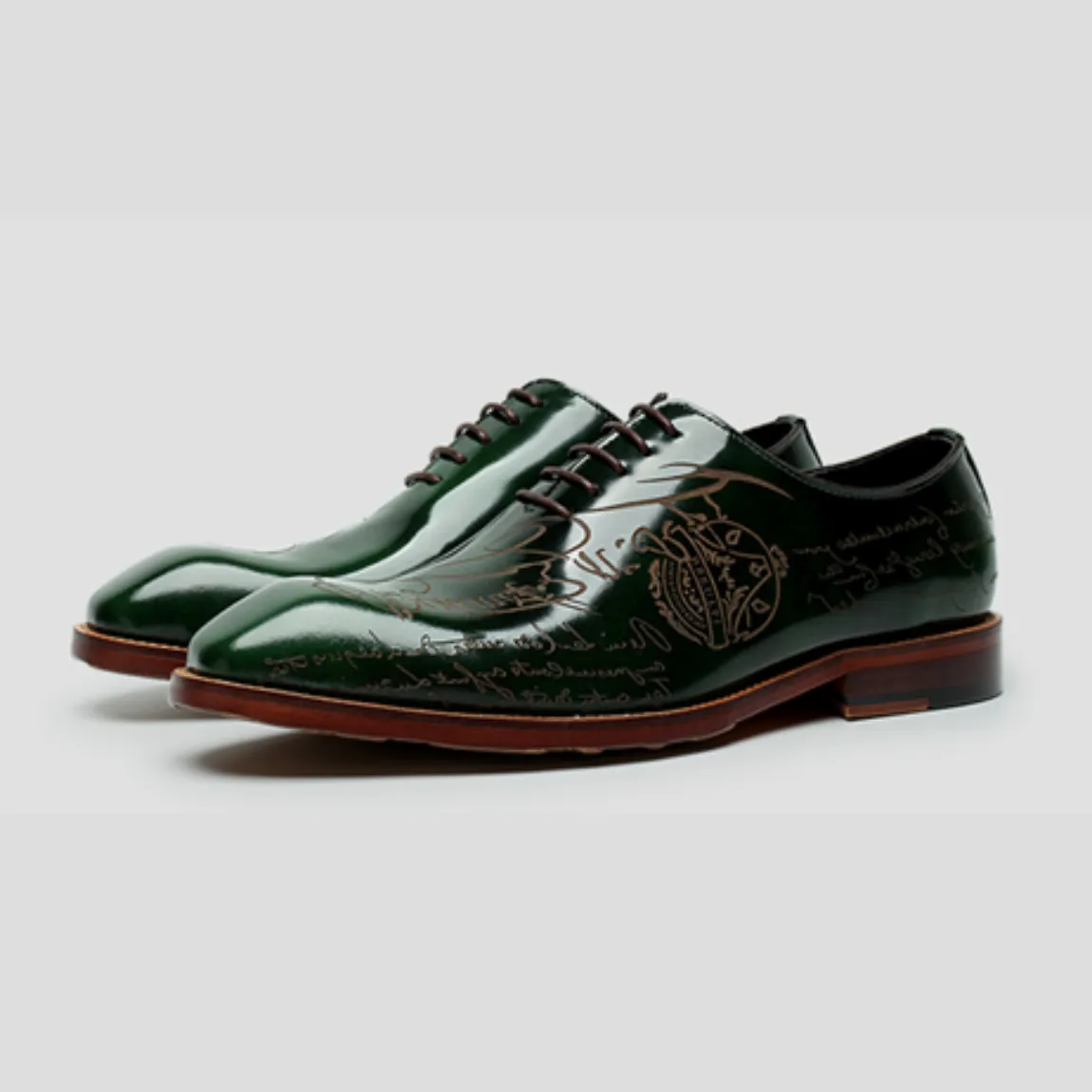 ElegantEpic Embossed Oxford Shoes – Black Leather Formal Oxford Shoes for Men