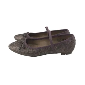 F&F Ballerinas Shoe Size 3 Pink Glittery with Elasticated Bar