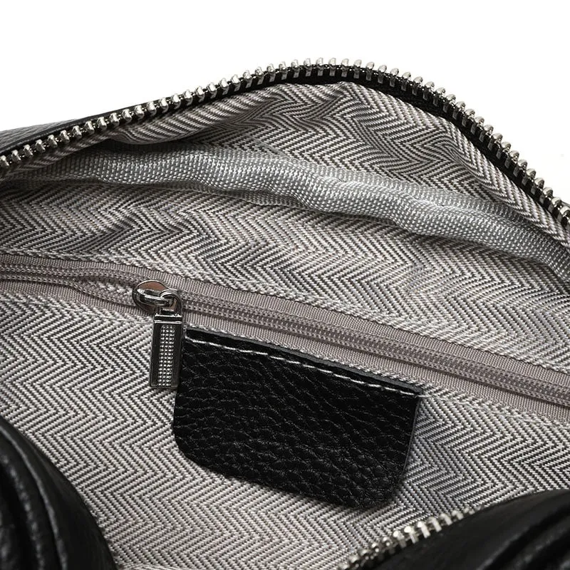 Fashionable Genuine Leather Cowhide Small Crossbody Bag for Women