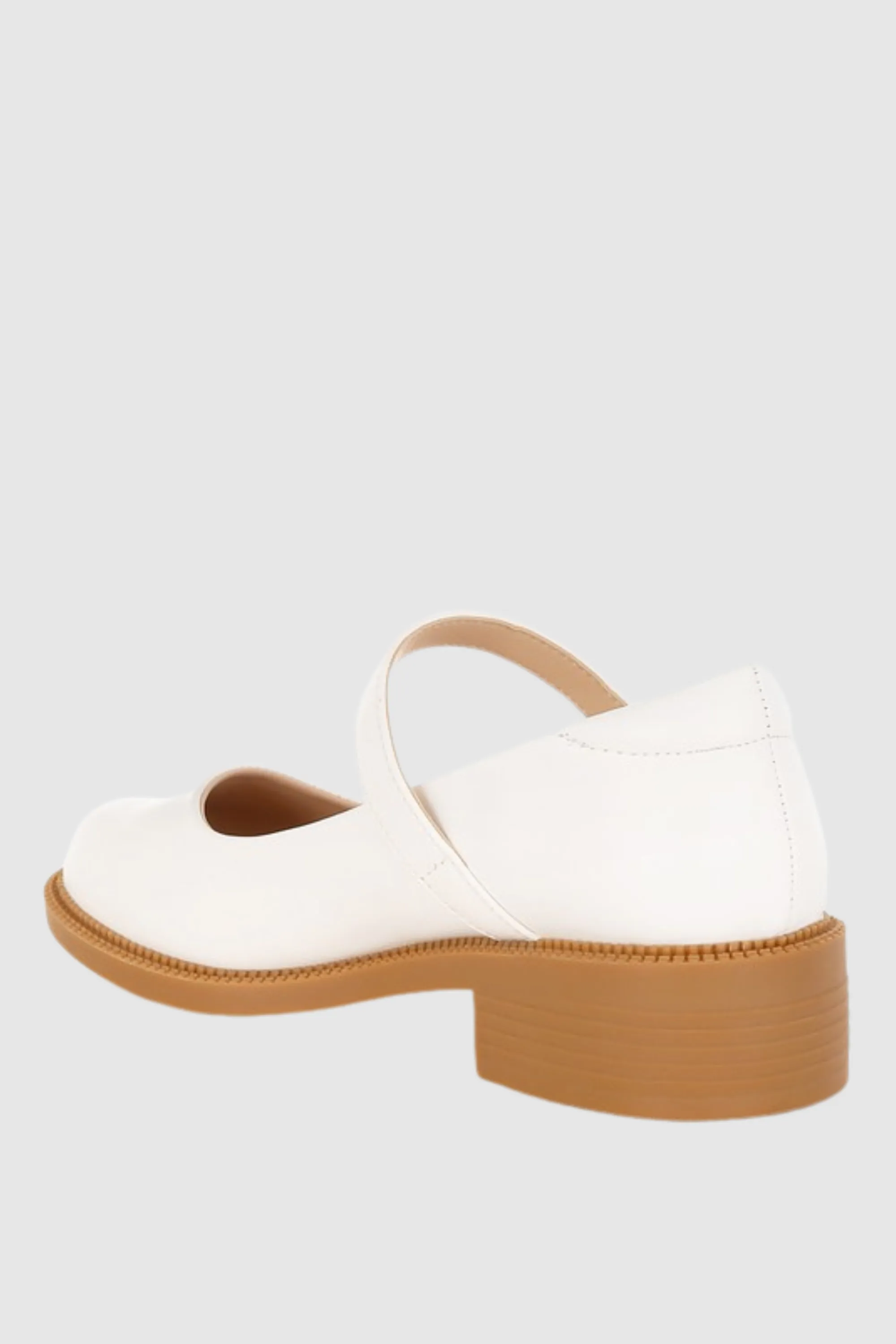 Faux Leather Mary Jane Shoes