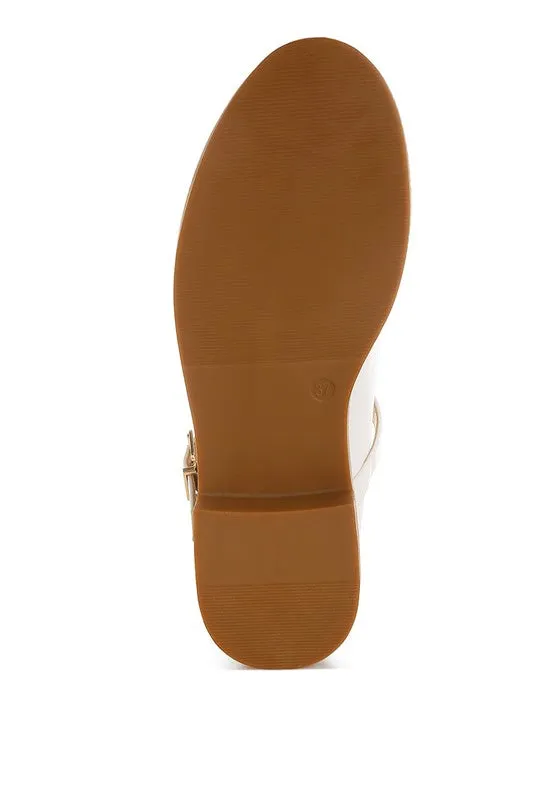Faux Leather Mary Jane Shoes