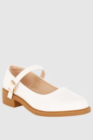 Faux Leather Mary Jane Shoes