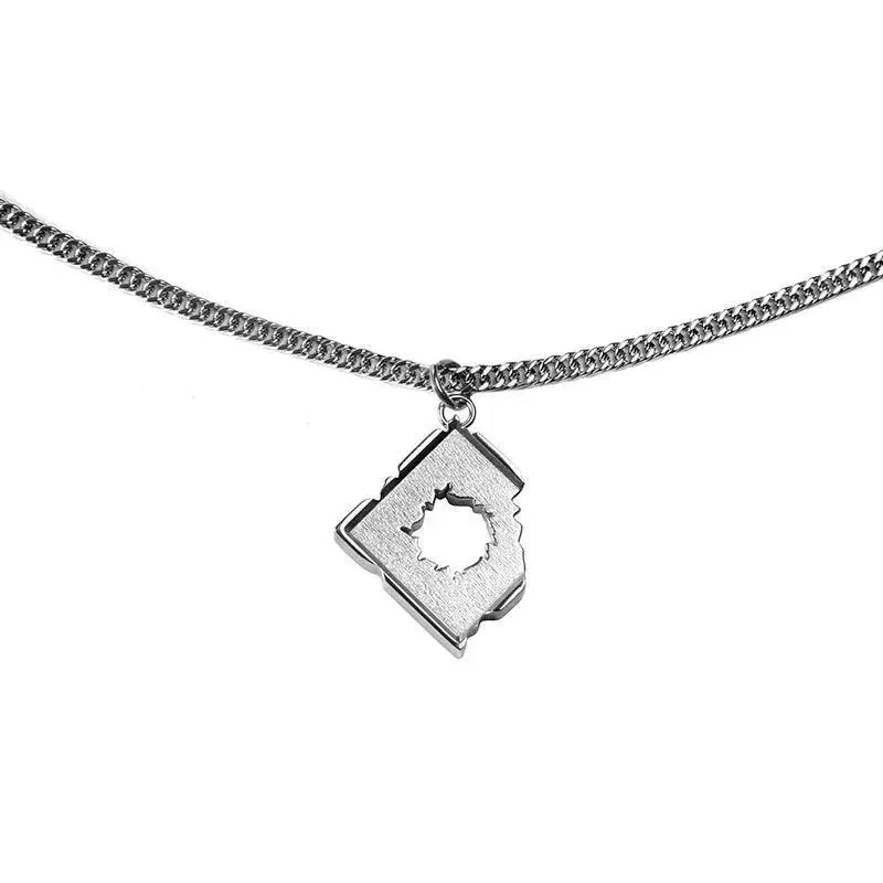 Fragmented Brick Statement Necklace