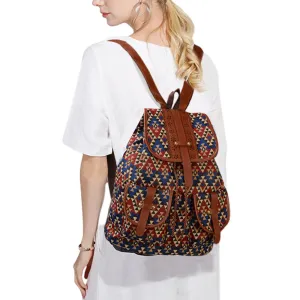 Geometric Canvas Backpacks Style 2