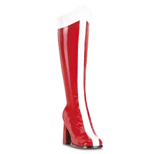 GOGO-305 Funtasma Red/White Fancy Dress Women's Boots (Fantasy Footwear)