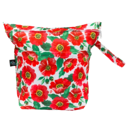 Grab 'n Go (large) Wet/Dry Bag - Poppies