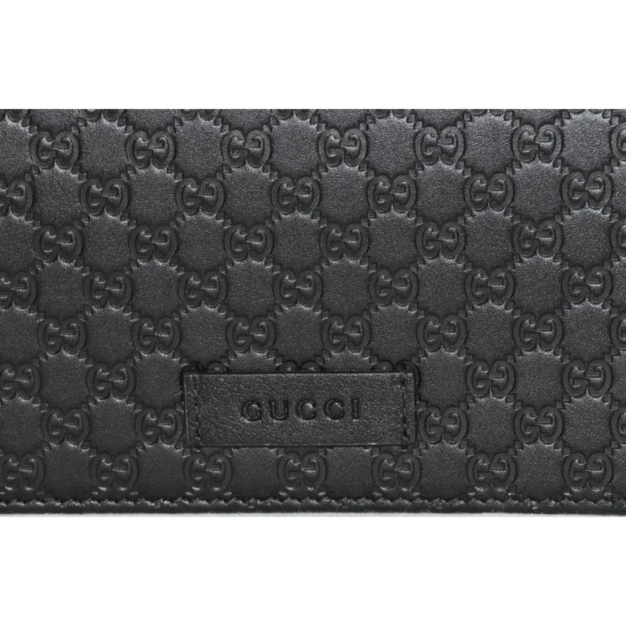 Gucci Microguccissima Black Wallet Crossbody Handbag