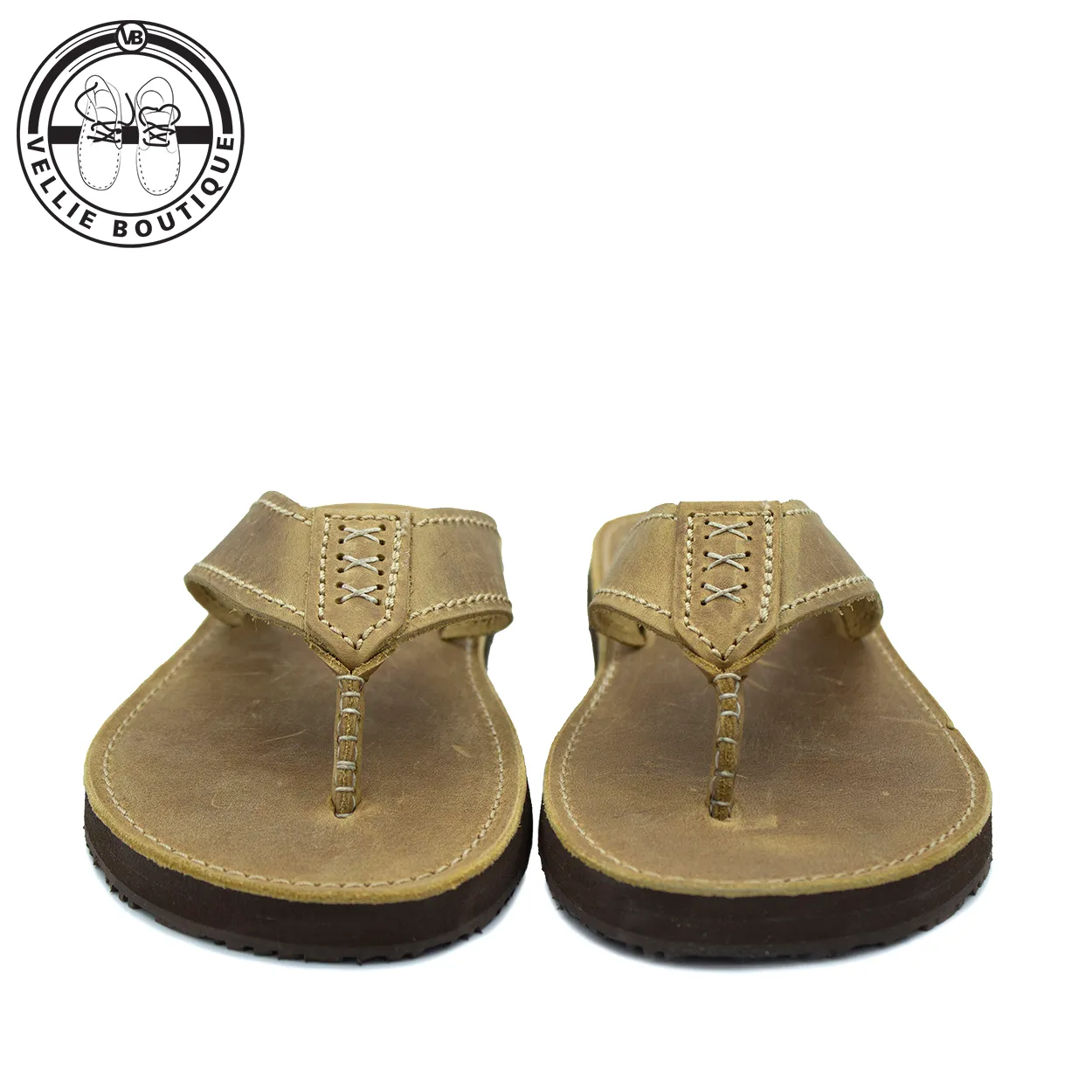 KapoQ Tankwa Leather Plakkie - Oatmeal (ALM226)