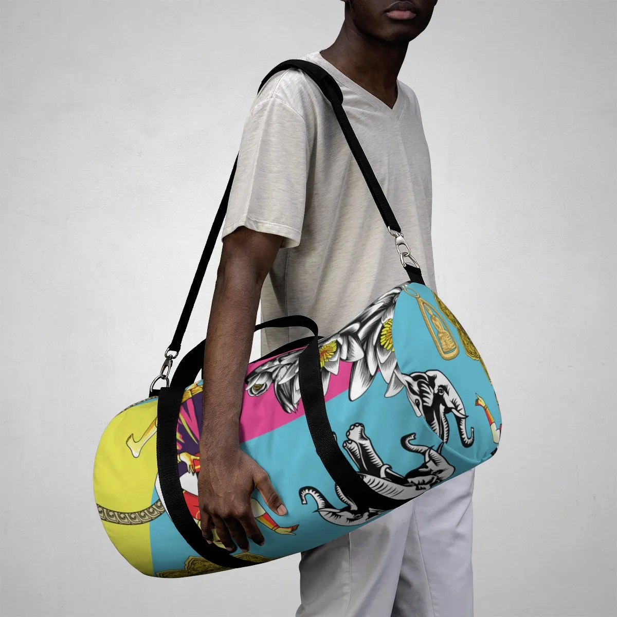 Lao Culture All-Over Duffle Bag