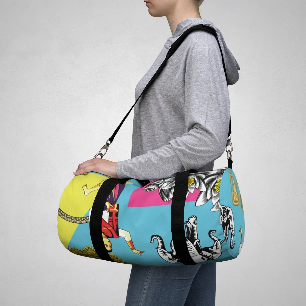 Lao Culture All-Over Duffle Bag