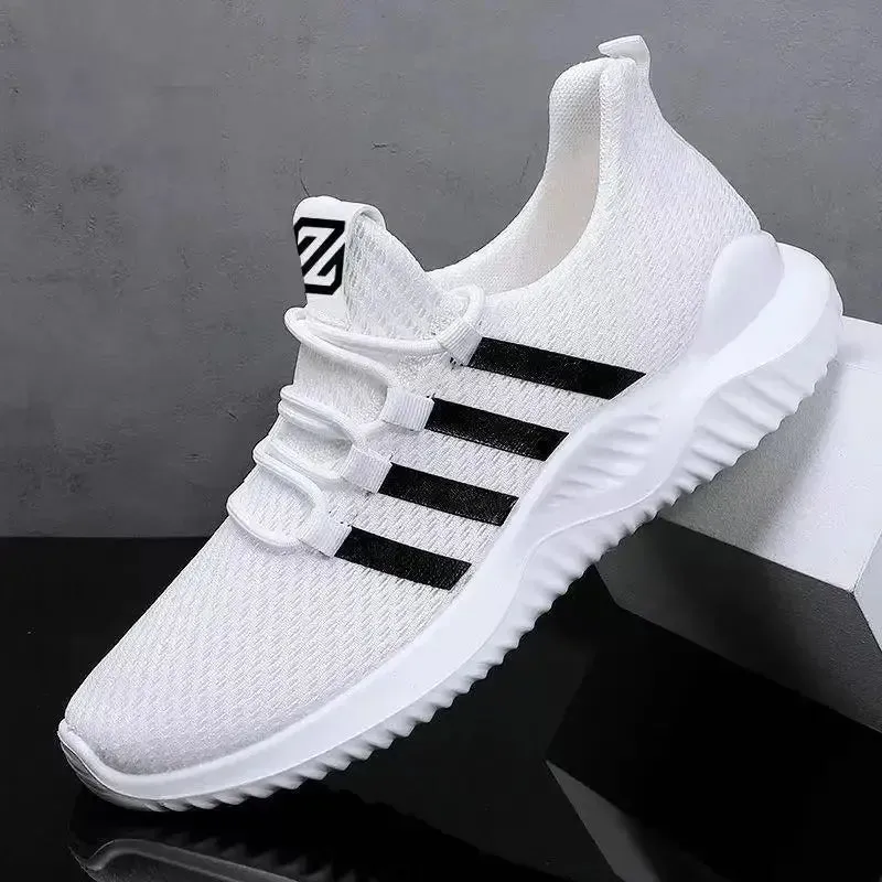 Man White Running Tennis Shoe Comfortable Outdoor Sports Shoes for Men Casual Shoes Tenis Masculino Men Sneakers Mesh Breathable