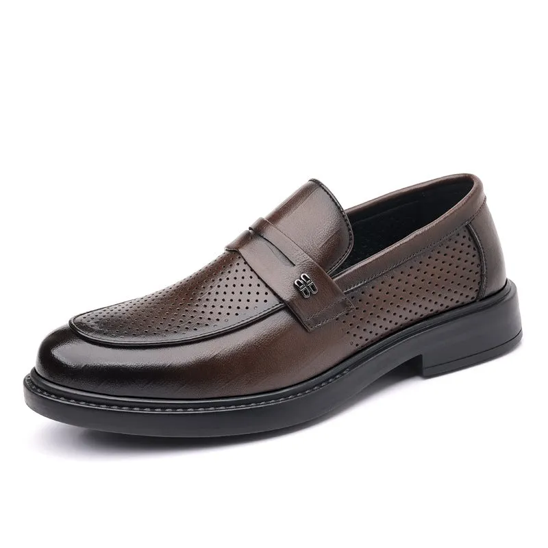 Men's Breathable Formal Leather Shoes (In Stock)