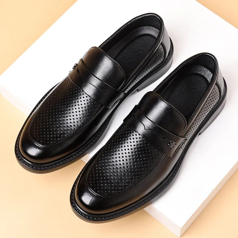 Men's Breathable Formal Leather Shoes (In Stock)