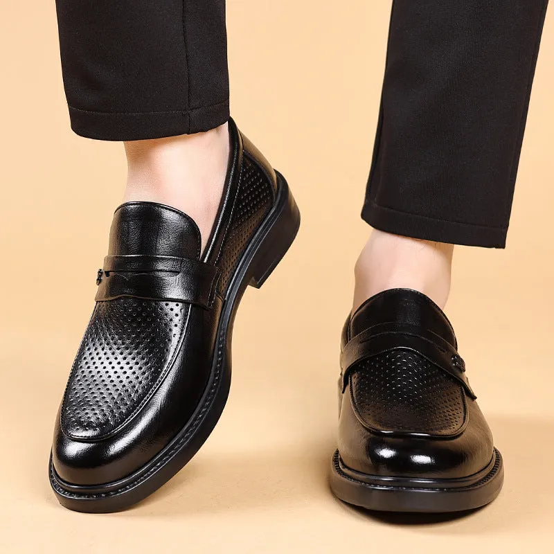 Men's Breathable Formal Leather Shoes (In Stock)