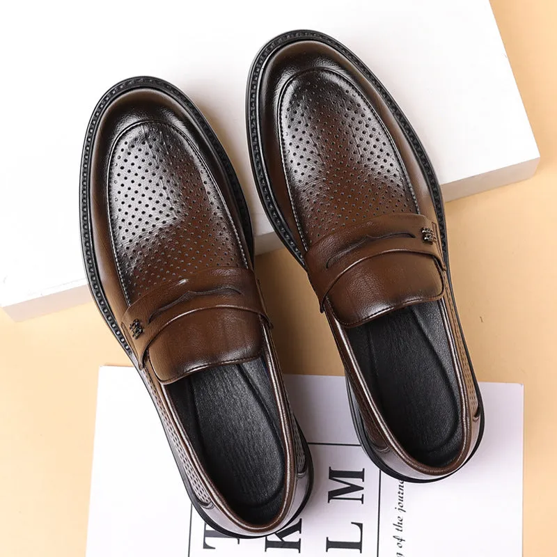 Men's Breathable Formal Leather Shoes (In Stock)