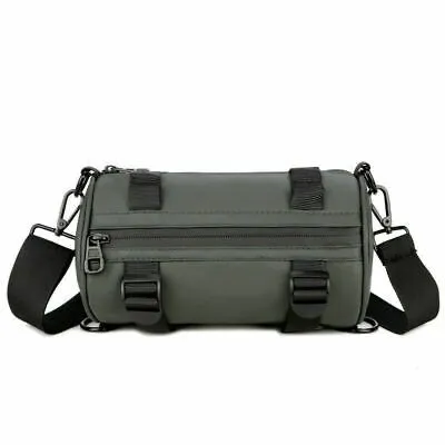 Men's Crossbody Travel Mini Bag | Cylinder Trunkey Bag