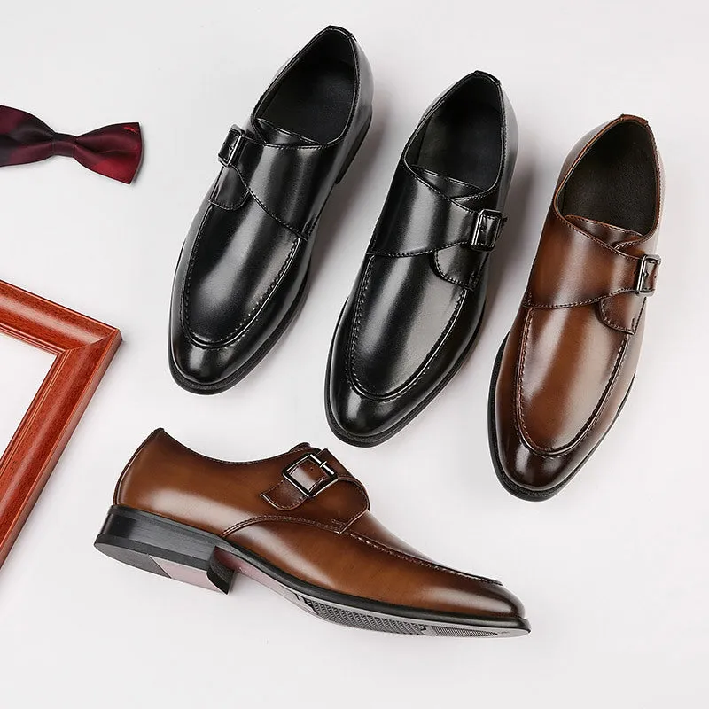 Men's Leather Buckle Style Formal Shoes