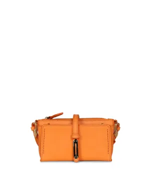 Mini Phone Crossbody Bag in Papaya