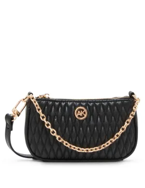 Mini Ruched Crossbody With Chain Swag