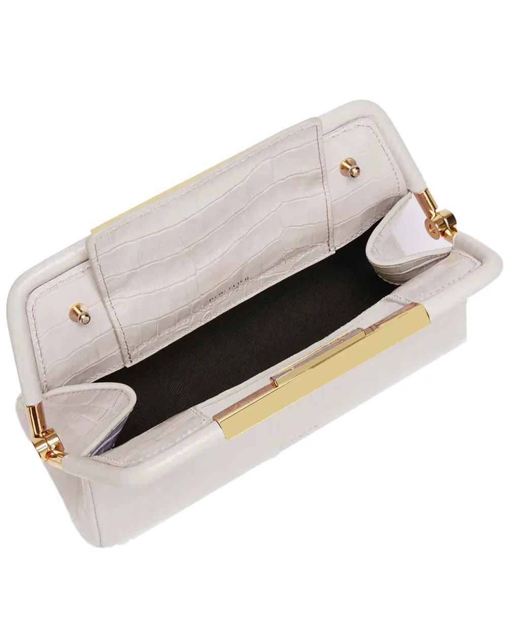 Mini Seville Bag in Off White Crocodile