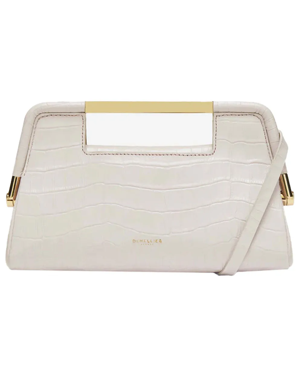 Mini Seville Bag in Off White Crocodile