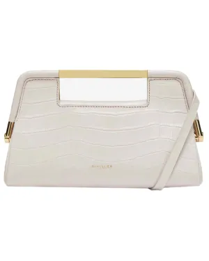 Mini Seville Bag in Off White Crocodile