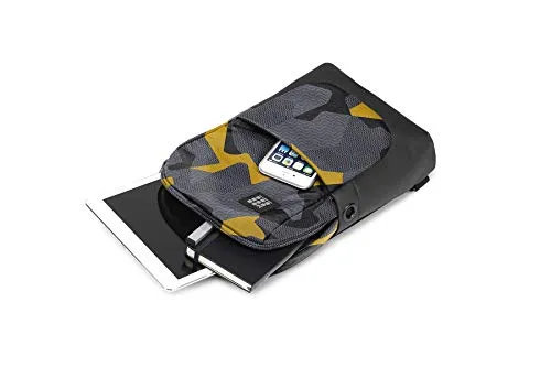 Moleskine ID Sling Backpack, Camo Black Yellow