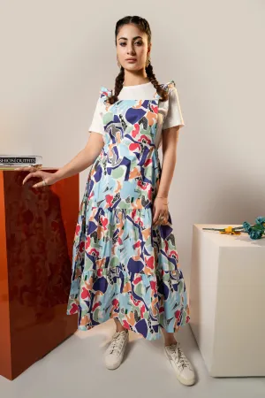 Mono Chrome Multi Color Frock
