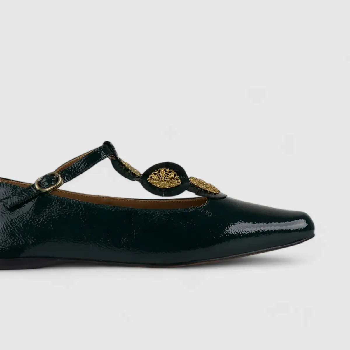 Morbido Comfort Leather Pump Green HY6-21