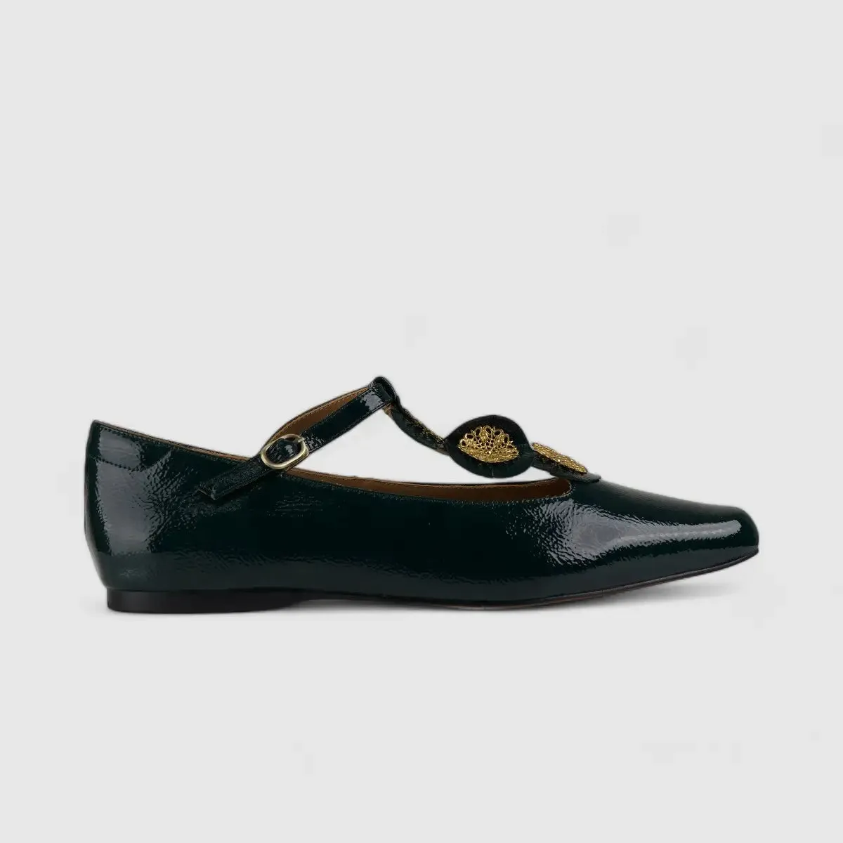 Morbido Comfort Leather Pump Green HY6-21